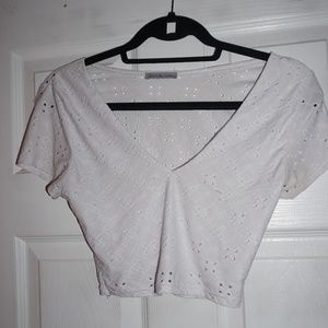 White Charlotte Russe Crop Top